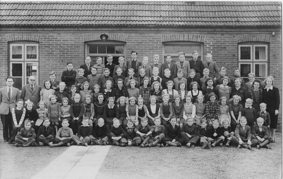 
Skolebillede, Lime gamle skole 1949